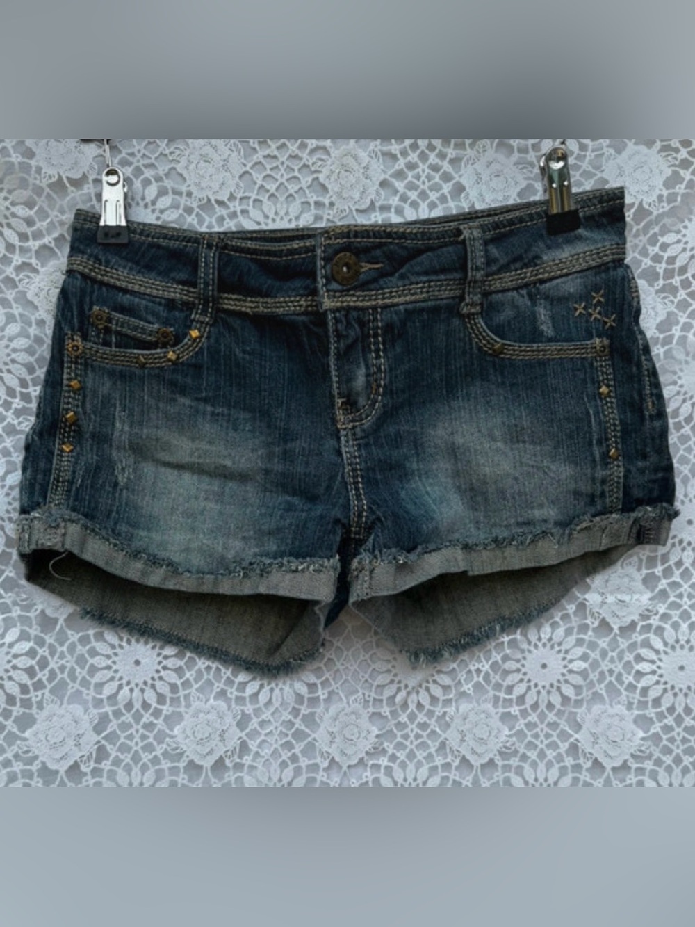 Y2K low rise denim MUDD shorts size 9